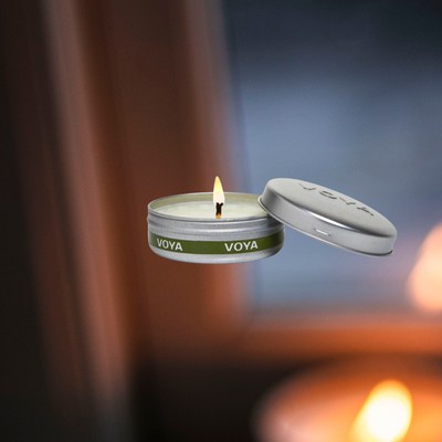 VOYA African Lime & Clove Mini Travel Candle