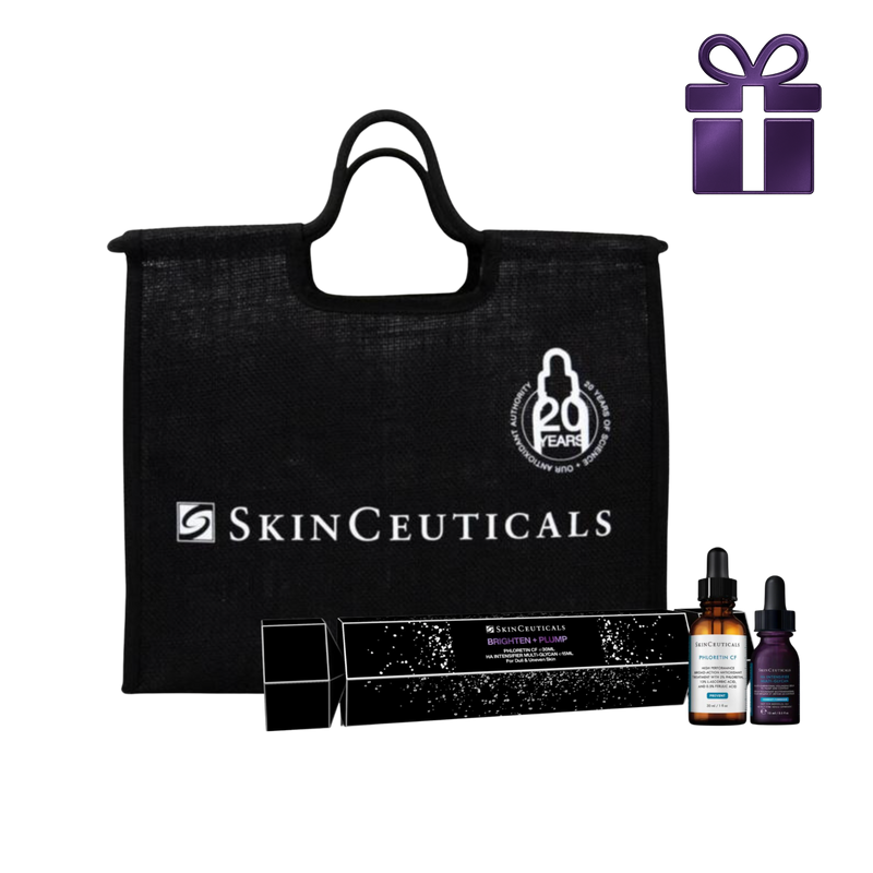 SkinCeuticals Phloretin CF 30ml + HA Intensifier MG 15ml  Christmas Cracker + Large Limited Edition Tote Bag