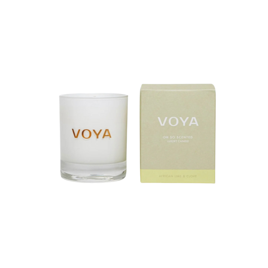 VOYA Oh So Bougie de luxe parfumée Citron vert africain et clou de girofle