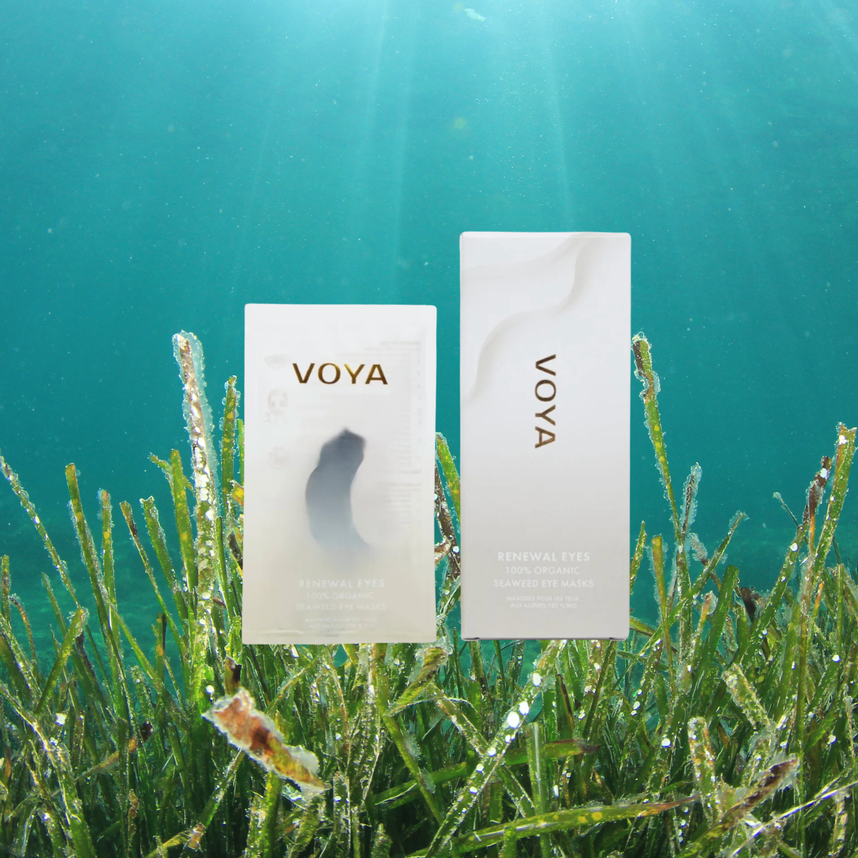 VOYA Renewal Eyes 100% Organic Seaweed Eye Masks x4 pairs