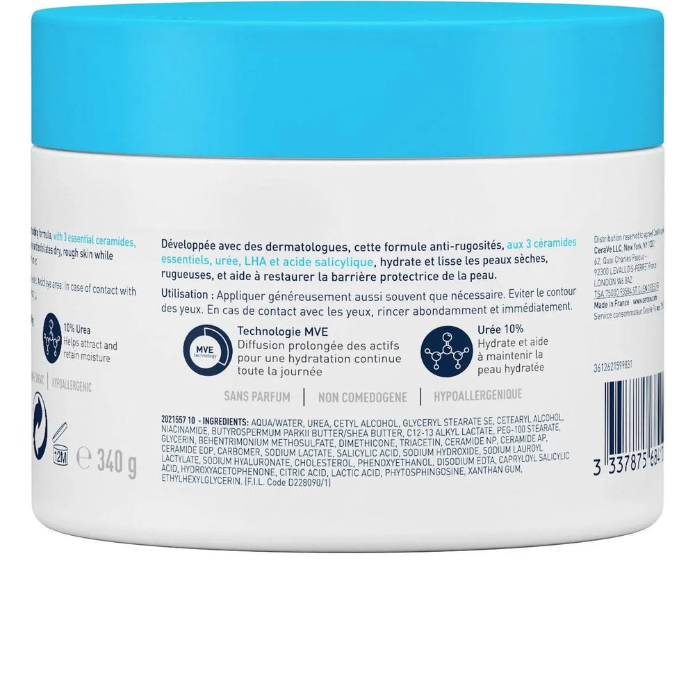 theskinbay.co.uk CeraVe Smoothing Cream Pot 340g CeraVe Acne/Blemish Prone Dry/Dehydrated Skin Exfoliators face cream Skincare Uneven Skin Tone