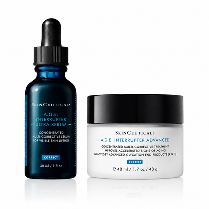 SkinCeuticals A.G.E Interrupter Advanced 48ml + A.G.E Interrupter Ultra Serum 30ml Bundle + Free Gift