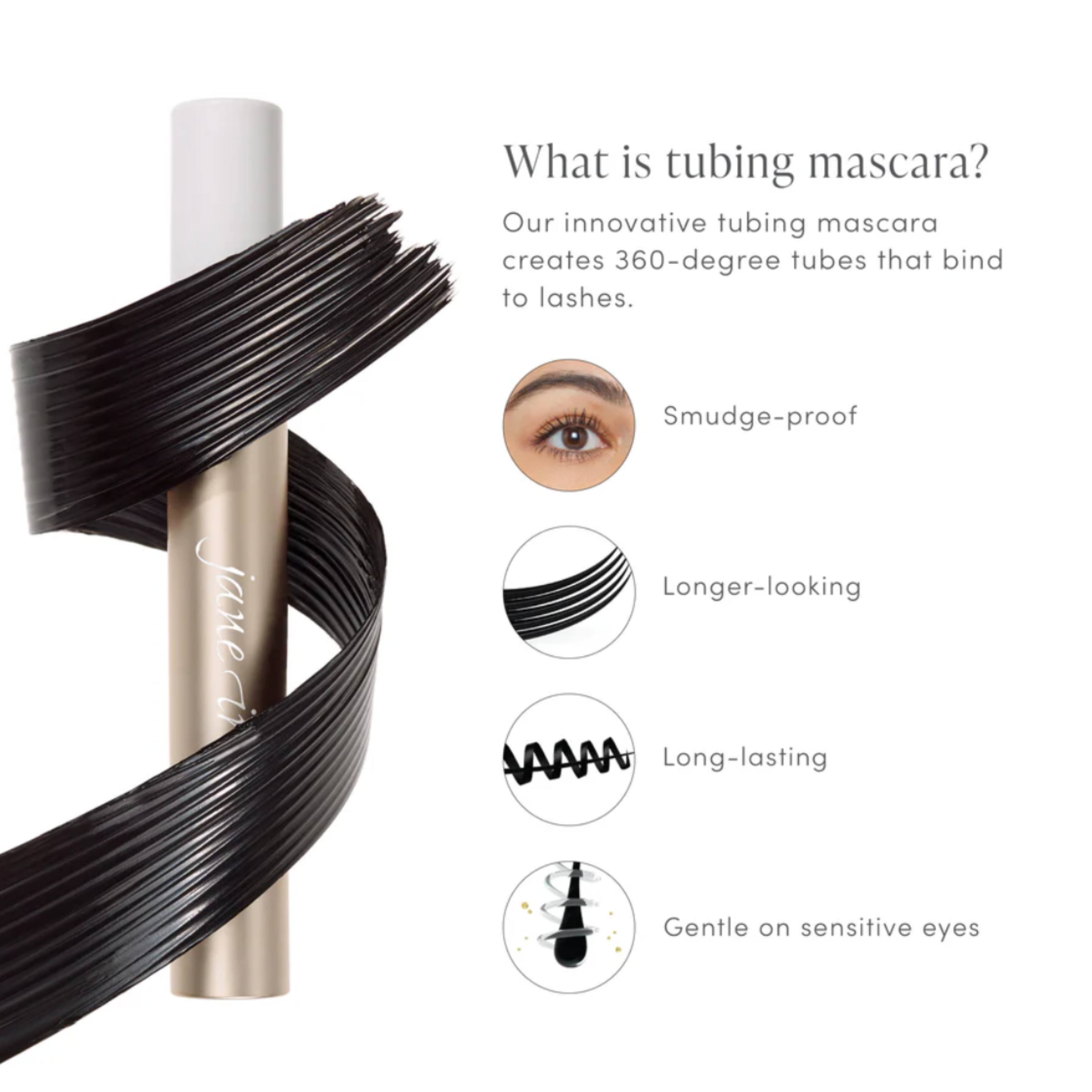 Jane Iredale Lash Fixation Length & Definition Tubing Mascara 8ml