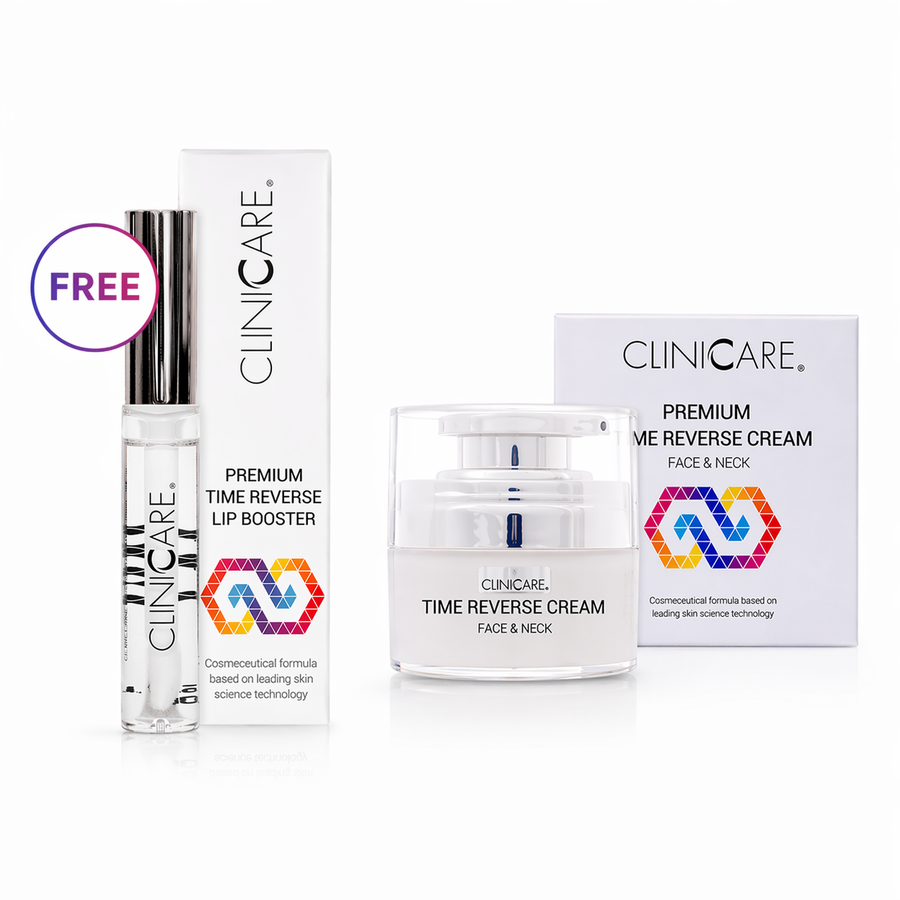 ClinicCare Premium Time Reverse Cream + Free Lip Booster Bundle