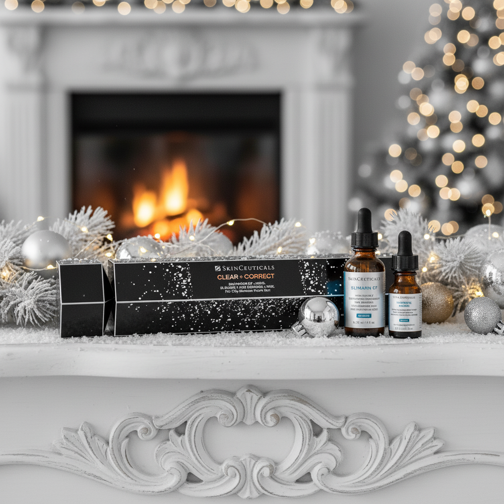 SkinCeuticals Clear + Correct Silymarin CF + Blemish + Age Defense Christmas Cracker Bundle