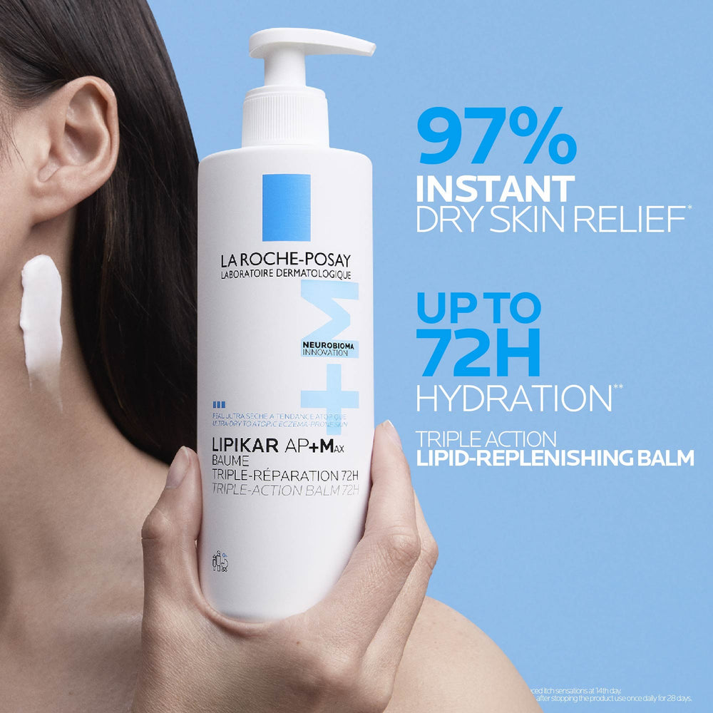 La Roche-Posay Lipikar Baume AP+MAX Triple-Action Balm for Ultra-Dry, Eczema-Prone Skin 400ml
