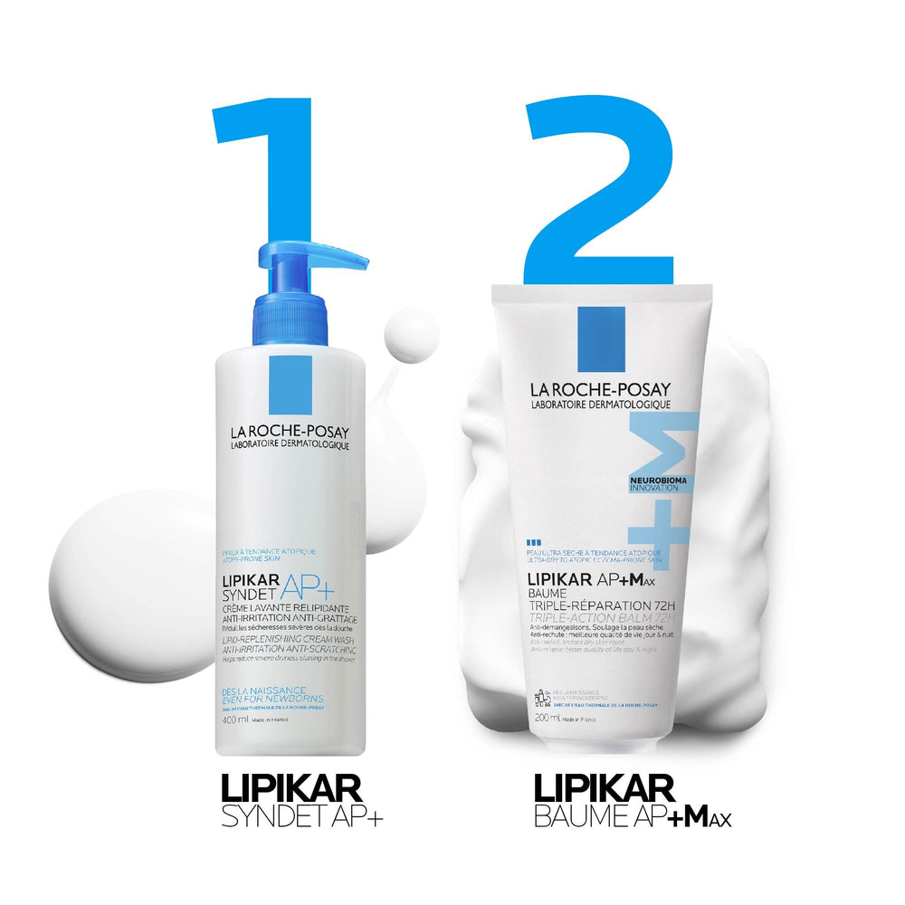 La Roche-Posay Lipikar Baume AP+MAX Triple-Action Balm for Ultra-Dry, Eczema-Prone Skin 400ml