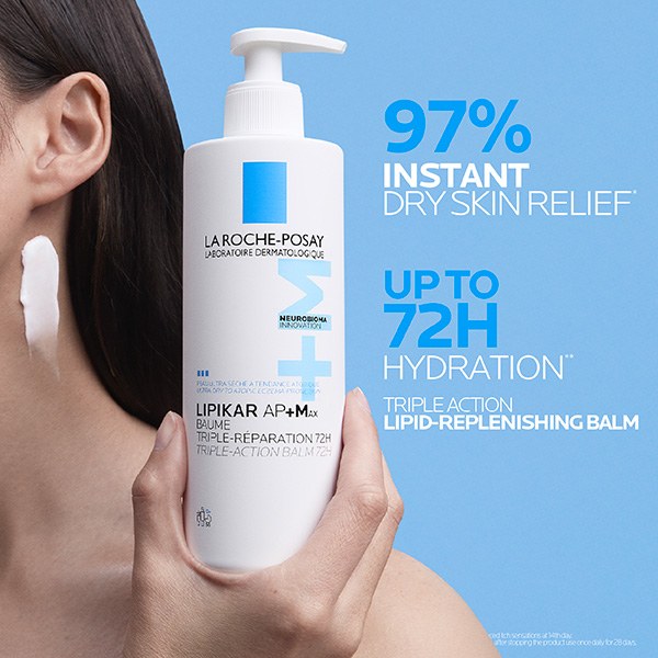 La Roche-Posay Lipikar Baume AP+MAX Triple-Action Balm for Ultra-Dry, Eczema-Prone Skin 400ml