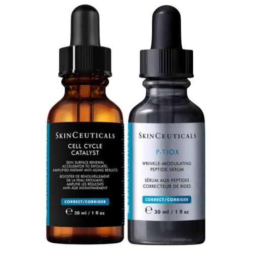 SkinCeuticals Glass Skin Power Pair Cell Cycle Catalyst 30ml and P-TIOX 30ml