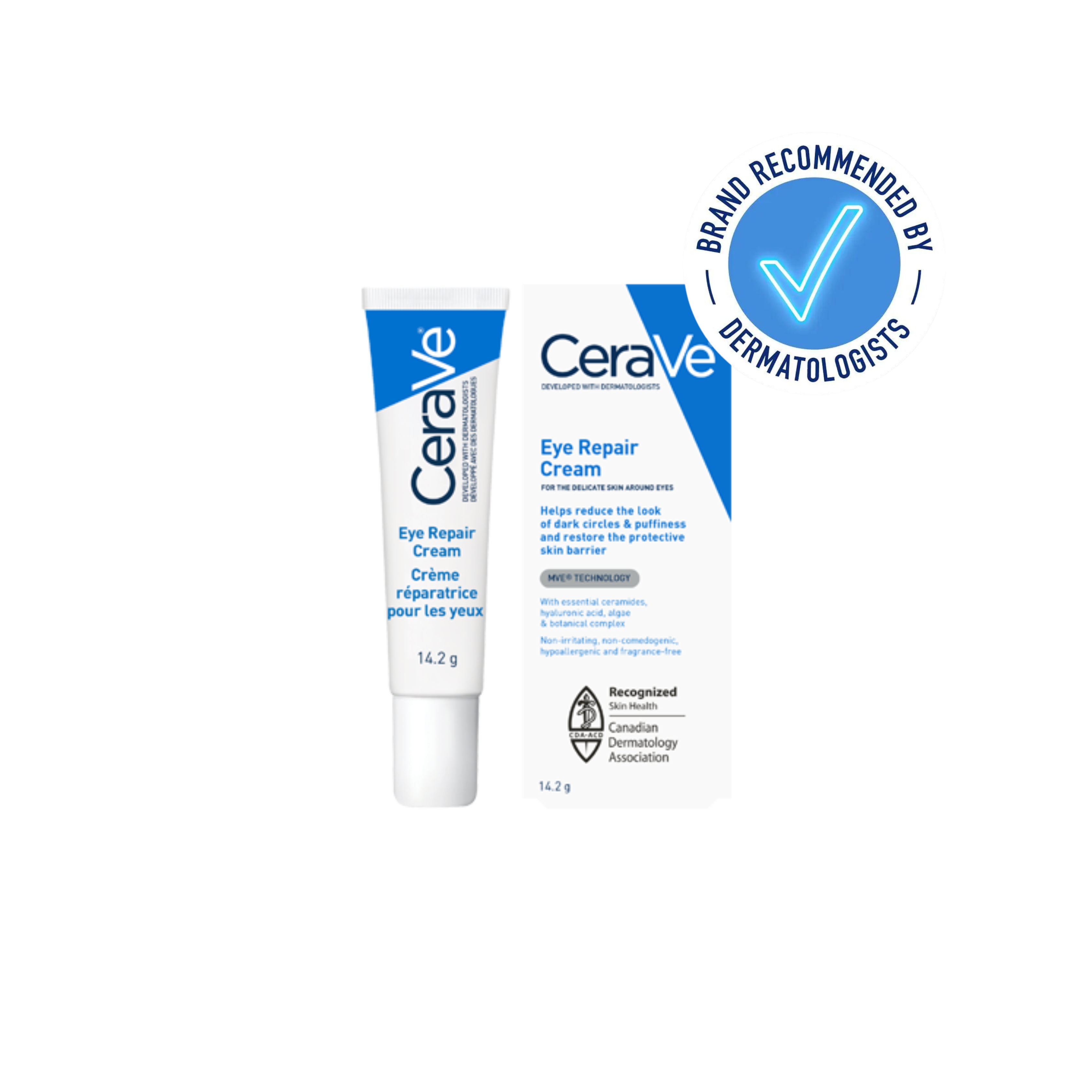 CeraVe Eye Repair Cream for Dark Circles, Puffiness & Wrinkles 14ml