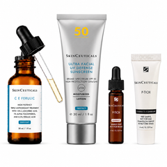 SkinCeuticals C E Ferulic 30ml + Ultra Facial UV Defense SPF 50 30ml Bundle + P-TIOX serum and cream mini duo