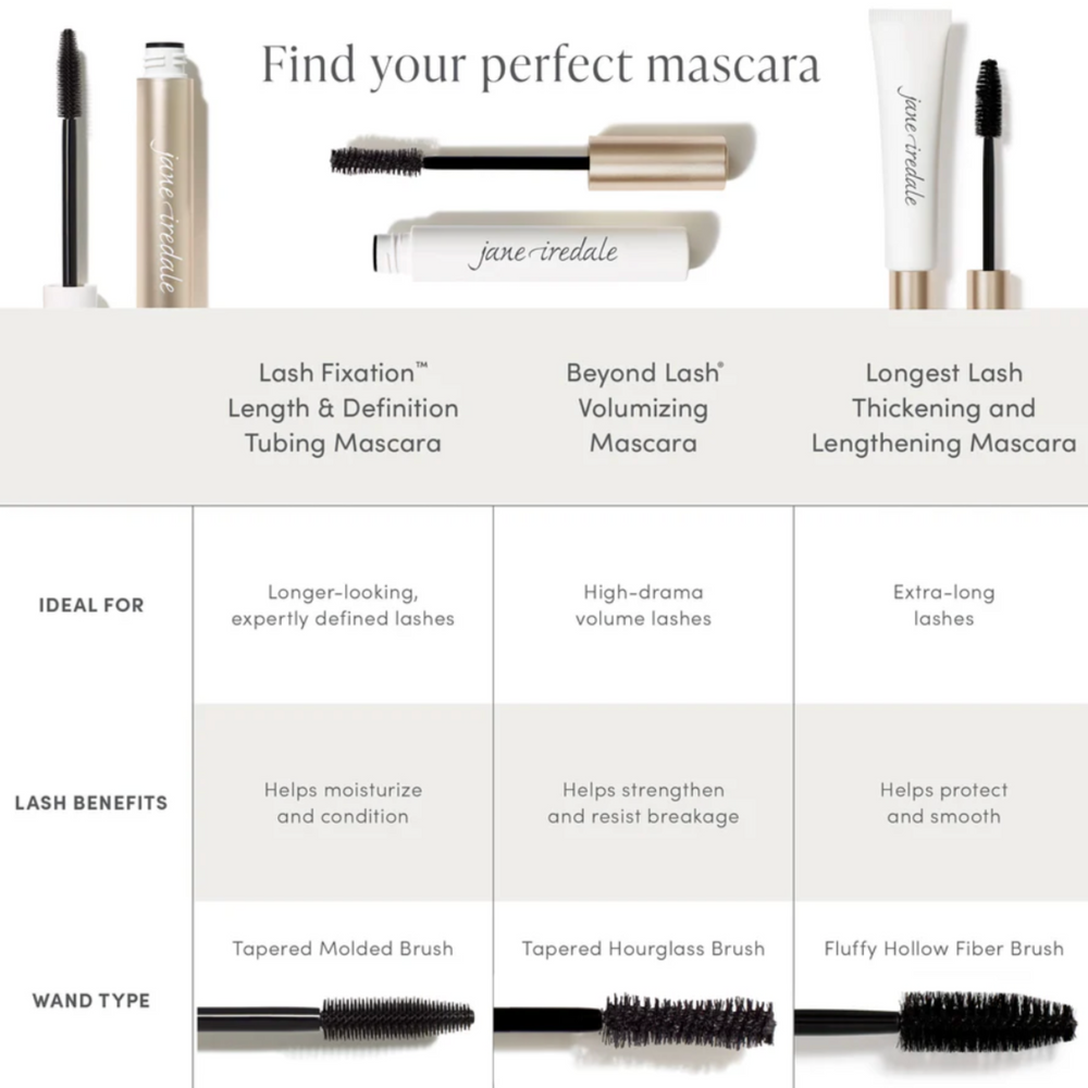 Jane Iredale Lash Fixation Length & Definition Tubing Mascara 8ml Eye Make Up