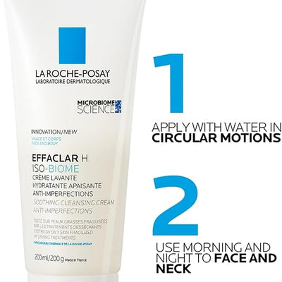 La Roche-Posay Effaclar H Iso-Biome Cleansing Cream 200ml