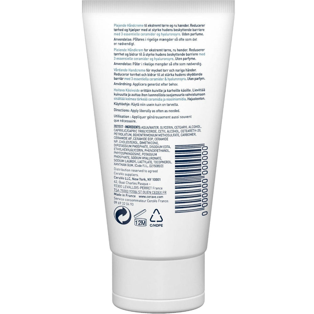 theskinbay.co.uk CeraVe Reparative Hand Cream 50ml CeraVe Dry/Dehydrated Skin Hand Care moisturiser Sensitive skin Skincare