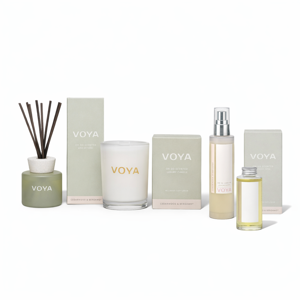 Voya Cederwood & Bergamot Home Fragrance Bundle