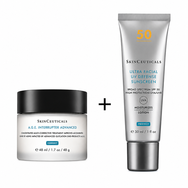 SkinCeuticals A.G.E. Interrupter Advanced Moisturiser 48ml +  Ultra Facial UV Defense SPF 50 Bundle
