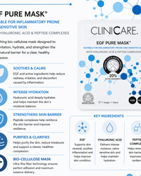 ClinicCare EGF Pure Mask For Sensitive Skin 1 Sheet ClinicCare