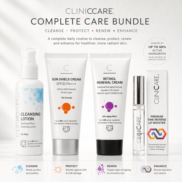 ClinicCare Cleanse Protect Renew +  Lip Booster Bundle