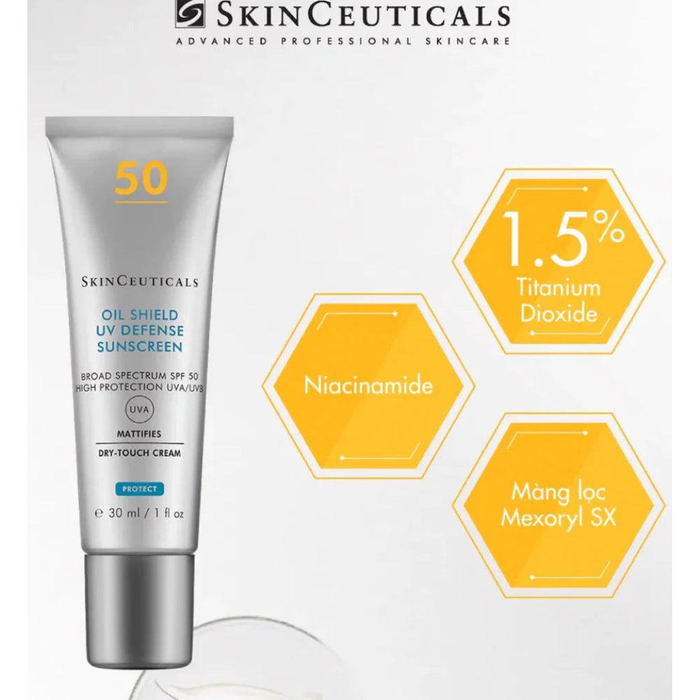 SkinCeuticals Oil Shield UV Defense Sunscreen SPF 50 30ml SkinCeuticals