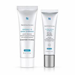 SkinCeuticals Glycolic 10 Renew Overnight 50ml + Ultra Facial Defense SPF 50+ 30ml Bundle
