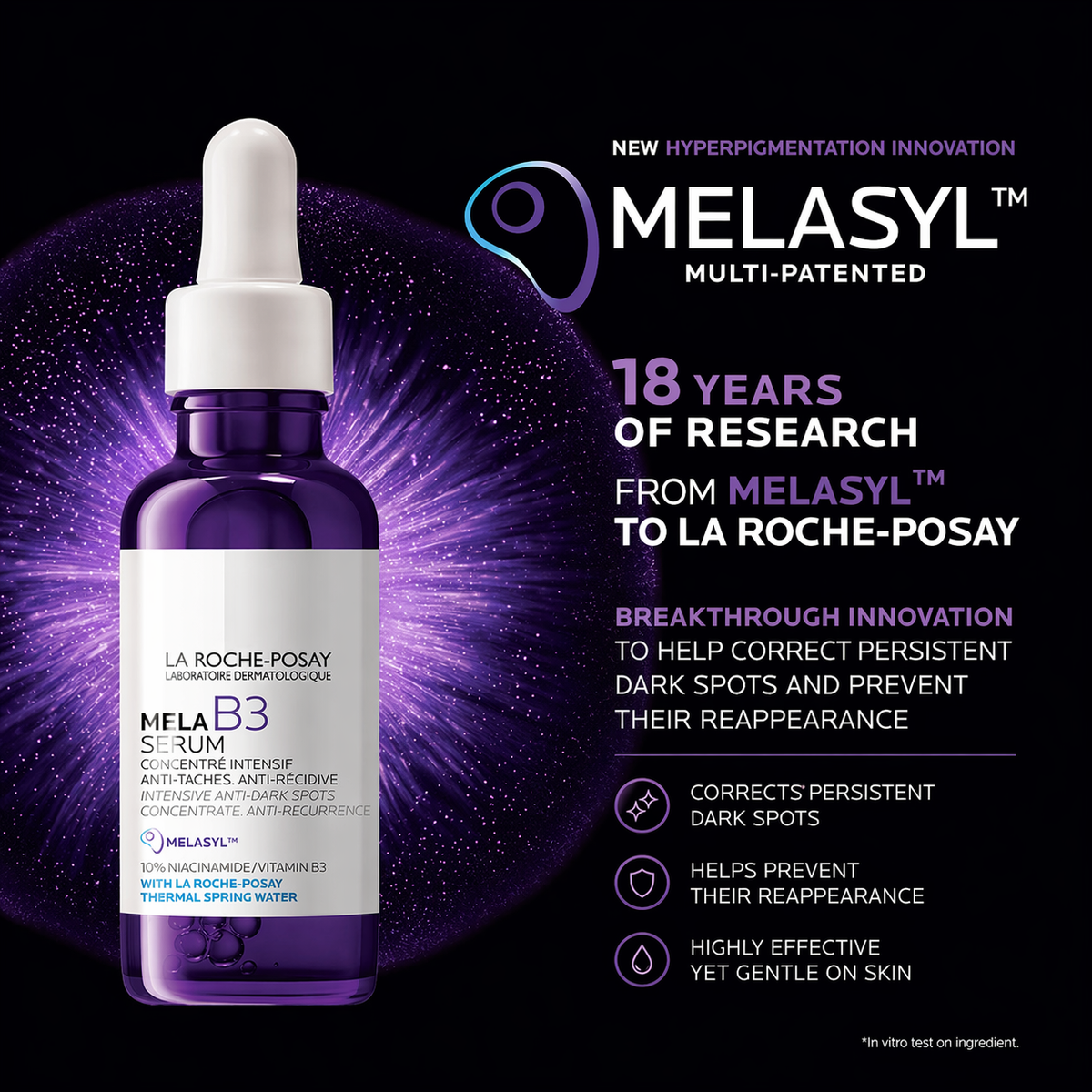 La Roche Posay Anthelios SPF50 + Mela B3 10ml Bundle