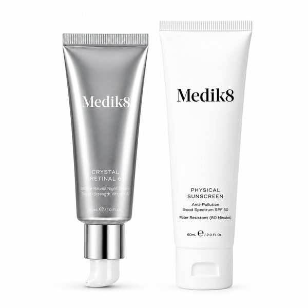 Medik8 Crystal Retinal 3 30ml + Physical Sunscreen SPF 50 60ml Bundle