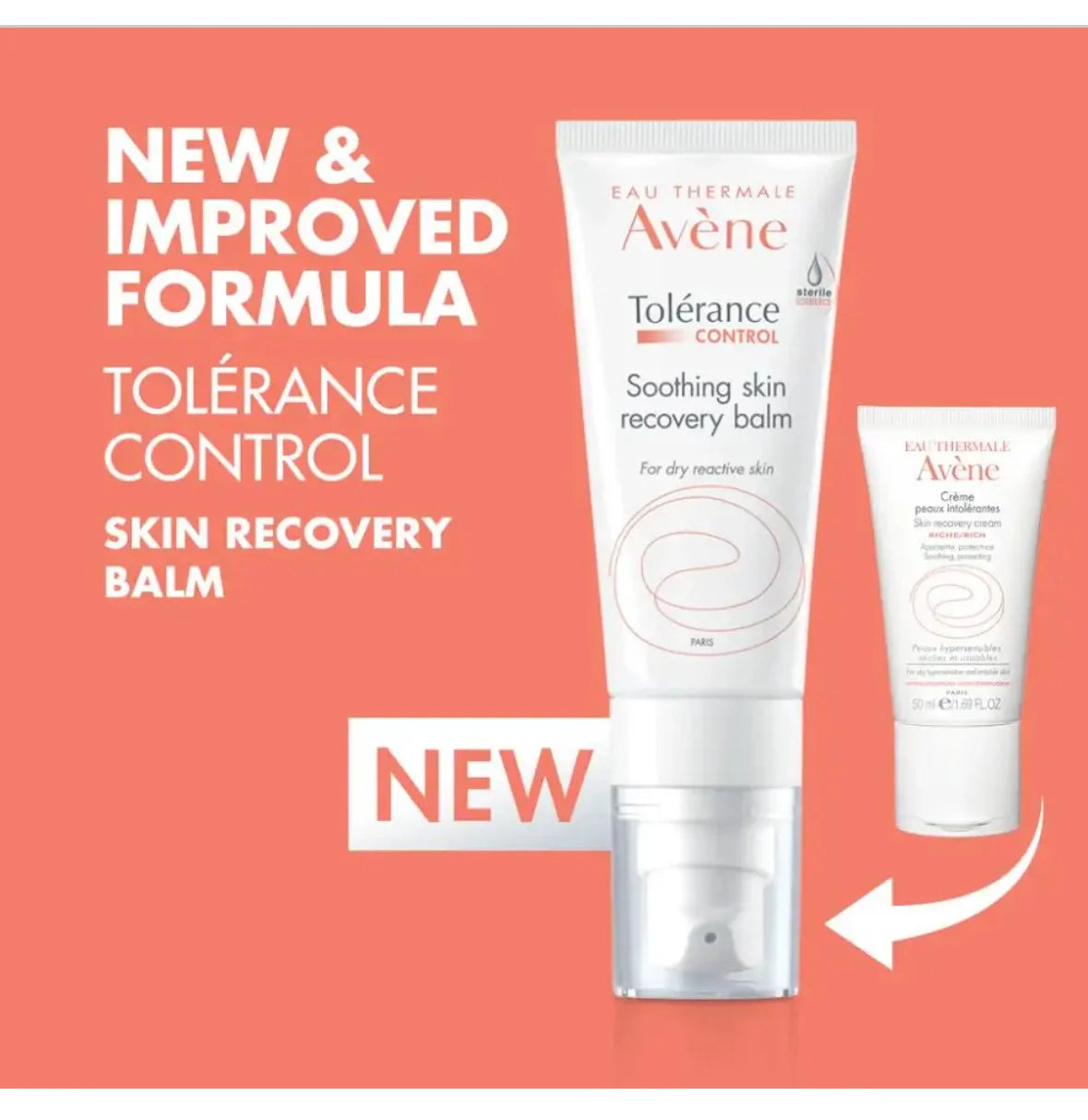 Avène Tolérance Control Recovery Cream 40ml — formula and texture