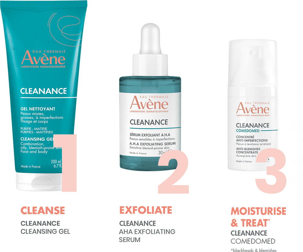 Avène Cleanance Cleansing Gel 200ml — application technique