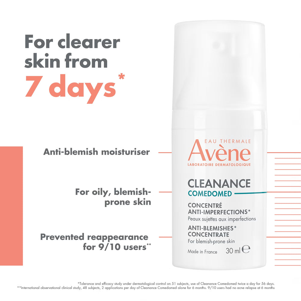Avène Cleanance Comedomed Anti-Blemish Concentrate 30ml — packaging detail