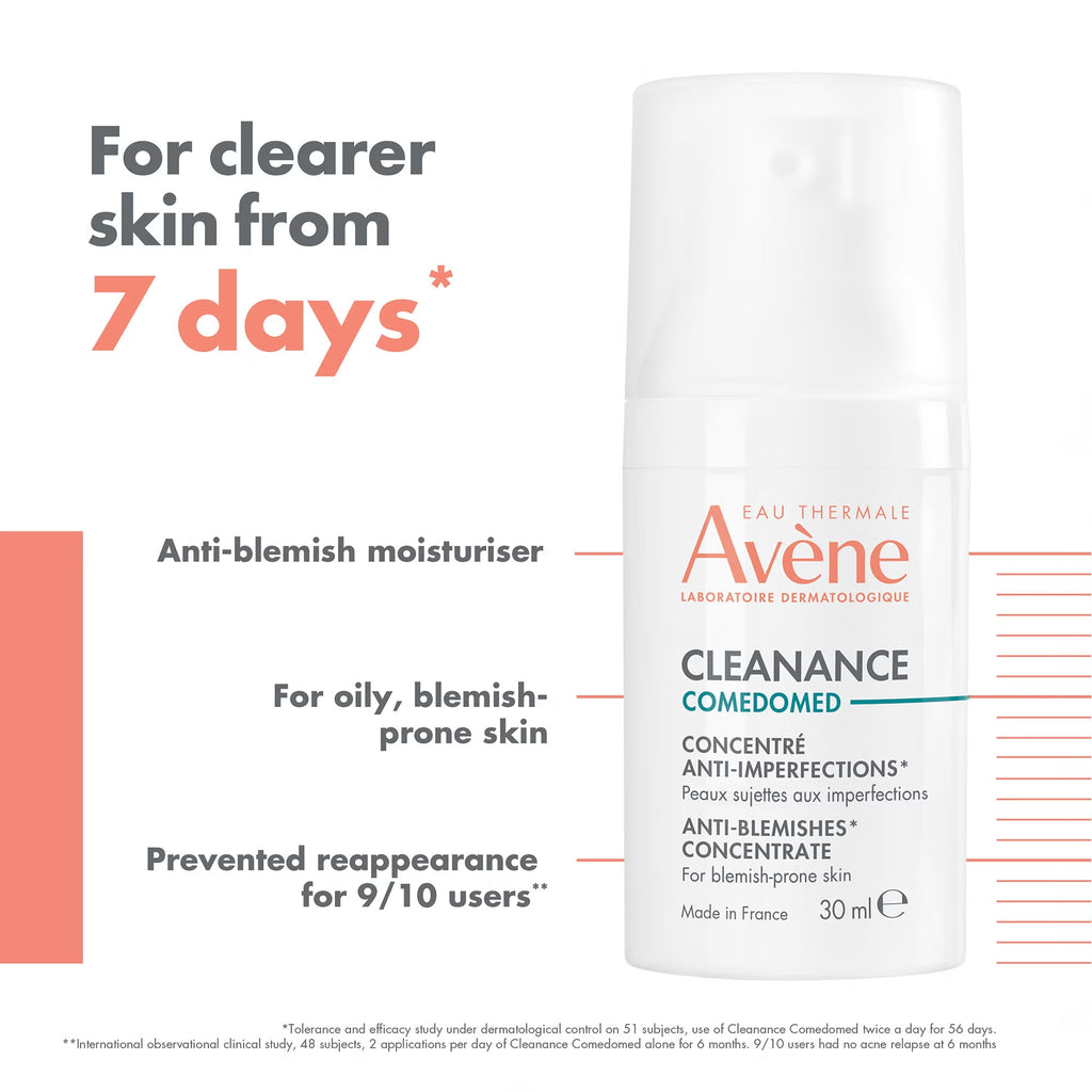 Avène Cleanance Comedomed Anti-Blemish Concentrate 30ml — packaging detail