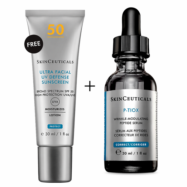 SkinCeuticals P-TIOX 30ml + Free Ultra Facial Defense SPF50 Bundle