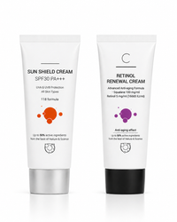 ClinicCare Protect + Renew Bundle Sun Shield Cream 50ml + Retinol Renewal Cream 50ml