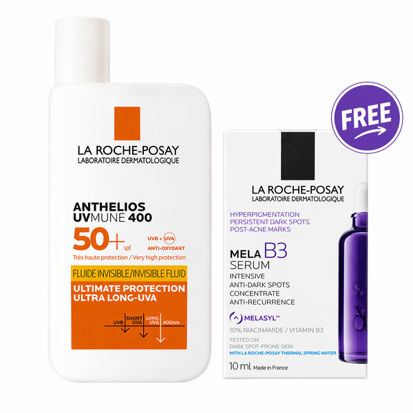 La Roche Posay Anthelios SPF50 + Mela B3 10ml Bundle
