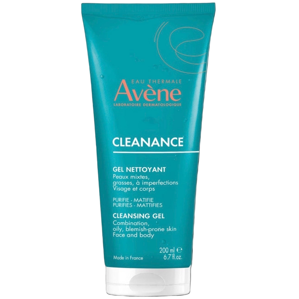 Avène Cleanance Cleansing Gel 200ml — soap-free daily cleanser for oily skin