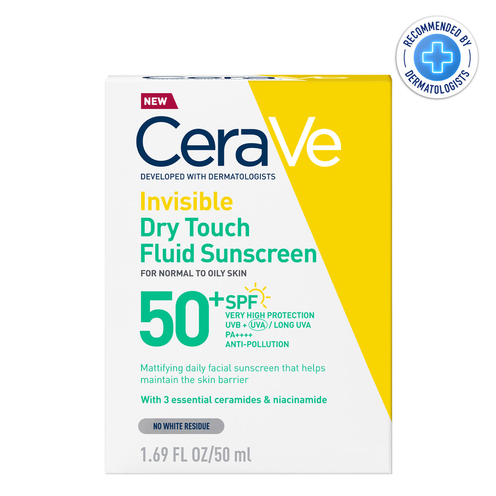 CeraVe Invisible Dry Touch Fluid Sunscreen SPF 50 50ml
