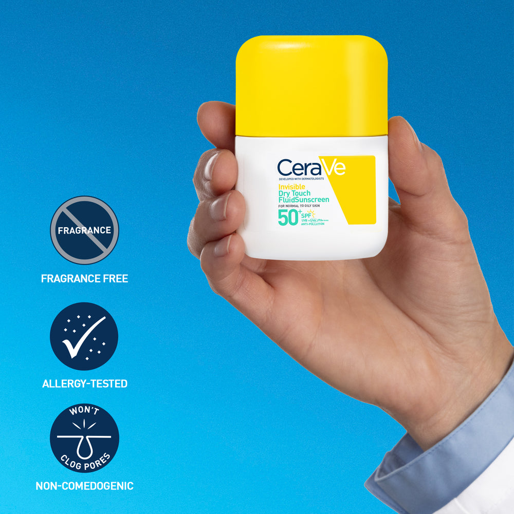 CeraVe Invisible Dry Touch Fluid Sunscreen SPF 50 50ml
