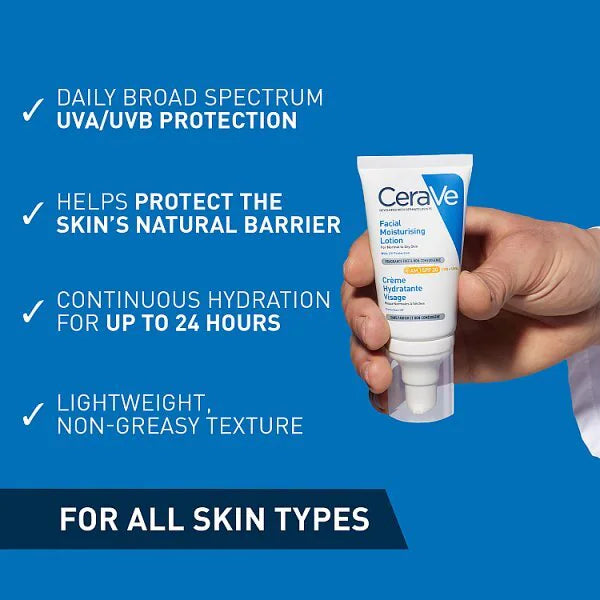 CeraVe AM Facial Moisturising Lotion SPF 30 52ml