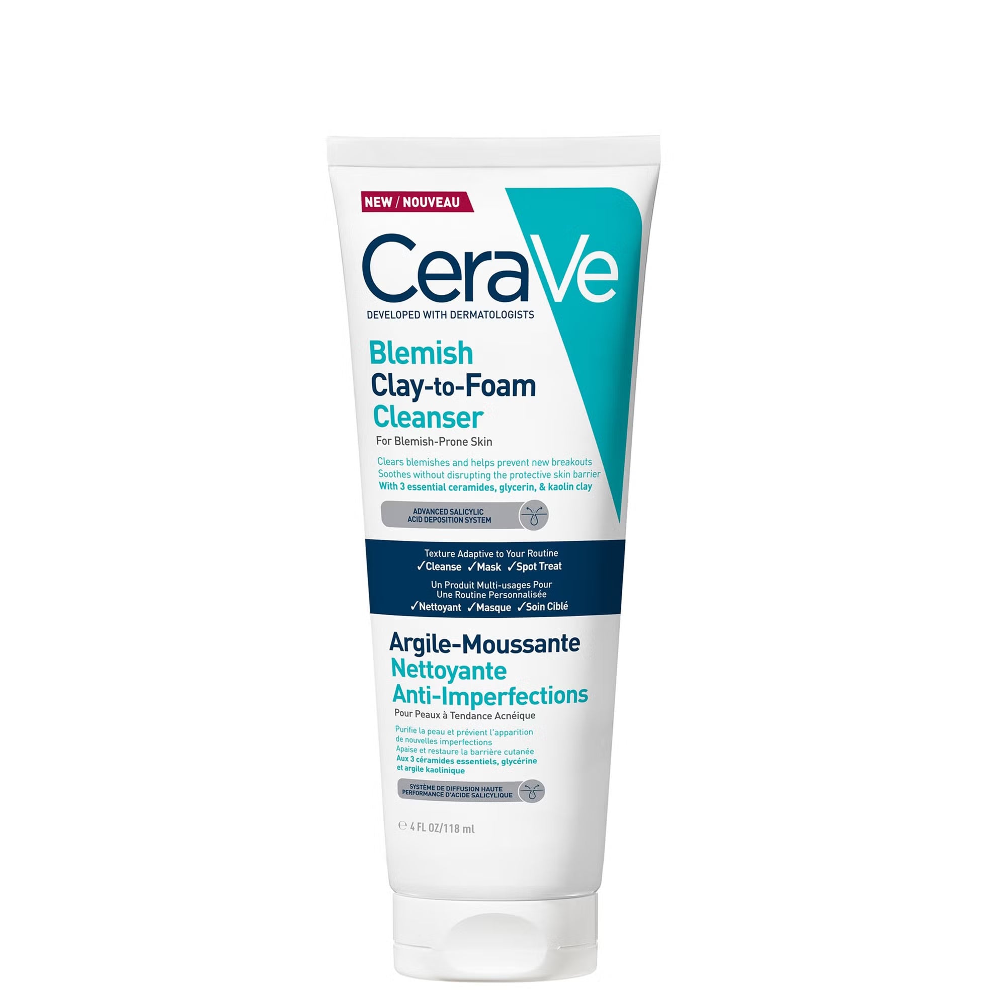 CeraVe Blemish Clay To Foam Cleanser 118ml