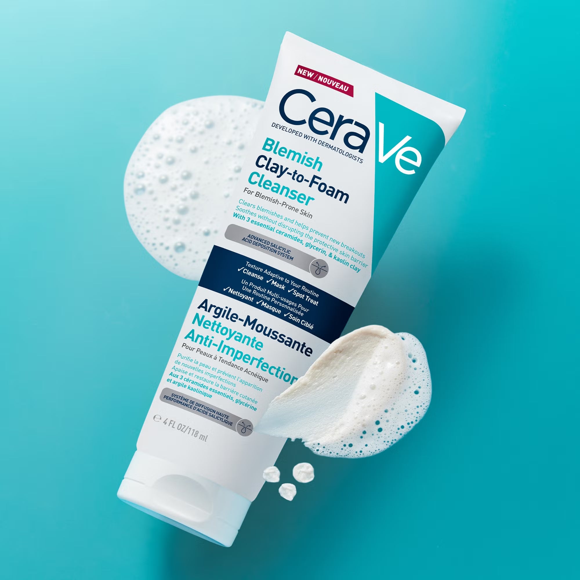 CeraVe Blemish Clay To Foam Cleanser 118ml