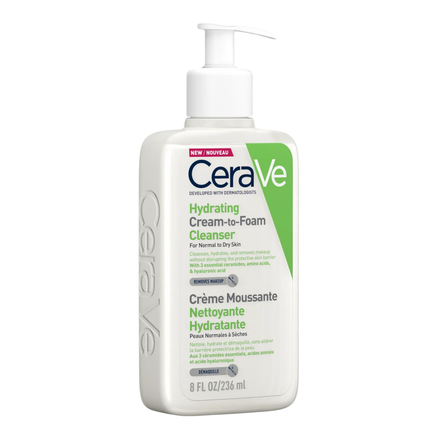 CeraVe Hydrating Cream-to-Foam Cleanser 236ml CeraVe