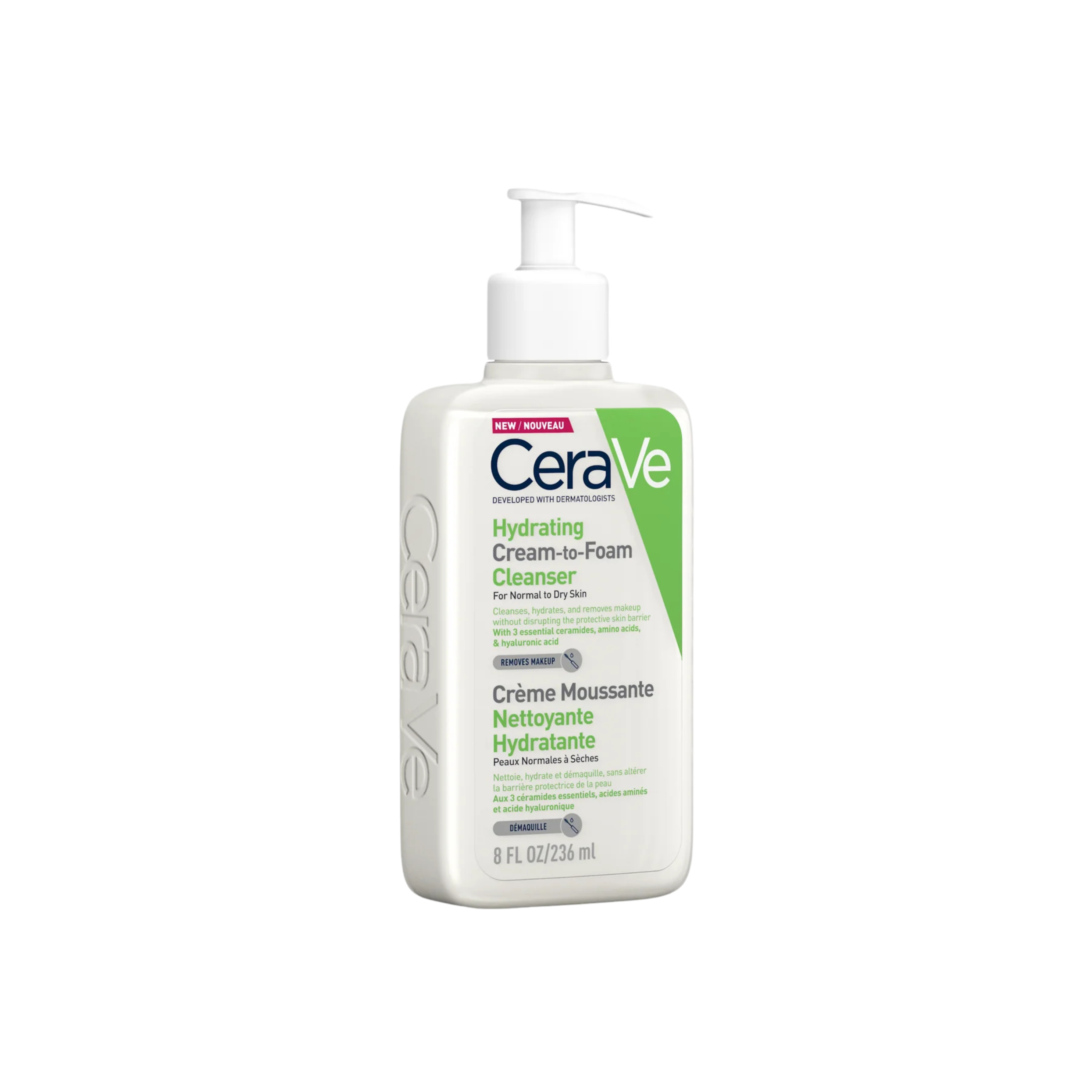 CeraVe Hydrating Cream-to-Foam Cleanser 236ml