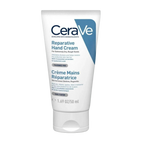 CeraVe reparative hand cream in white tube packaging