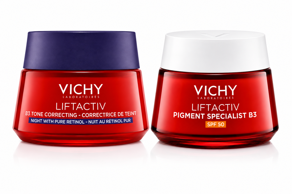 Vichy Liftactiv Retinol B3 Night Cream 50ml + Vichy Liftactiv B3 Pigment Specialist Day Cream SPF50 50ml Bundle