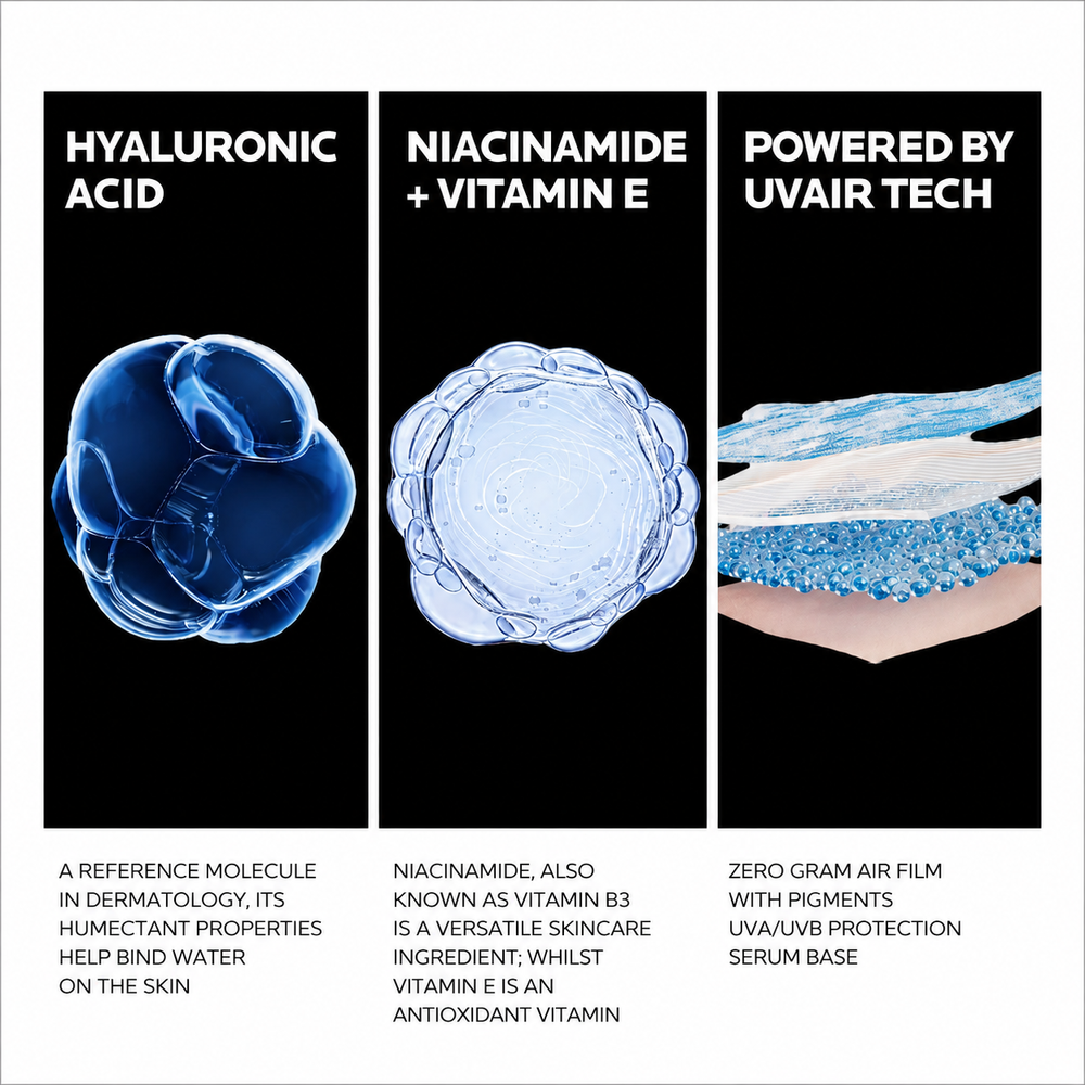 La Roche-Posay Anthelios UVAir Serum Sunscreen SPF50+ Deep 50ml