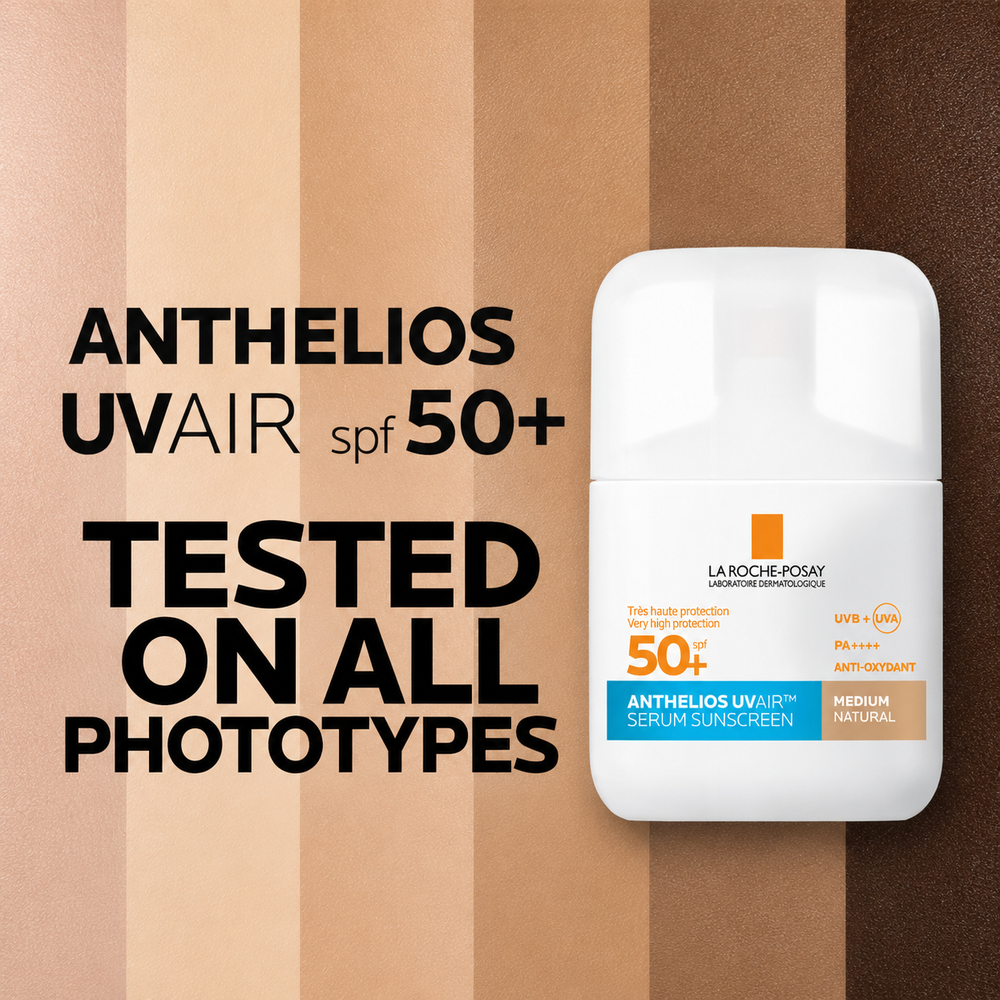 La Roche-Posay Anthelios UVAir Serum Sunscreen SPF50+ Medium 50ml