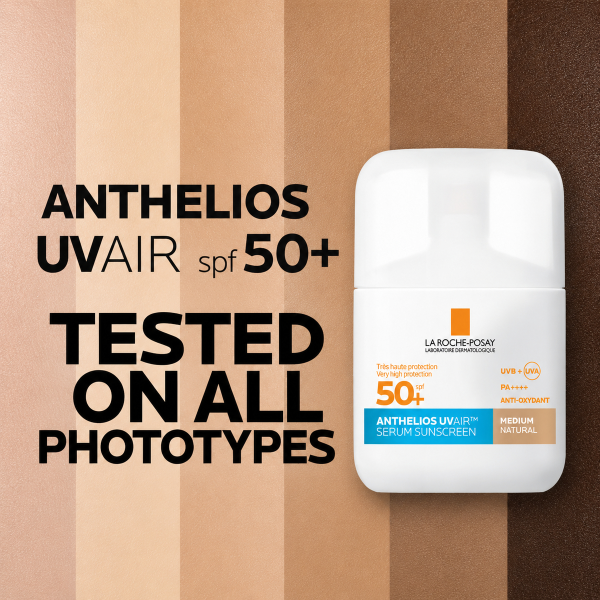 La Roche-Posay Anthelios UVAir Serum Sunscreen SPF50+ Medium 50ml