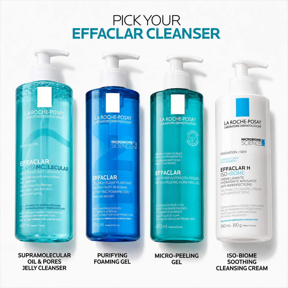 La Roche-Posay Effaclar Supramolecular Face Jelly Cleanser 400ml