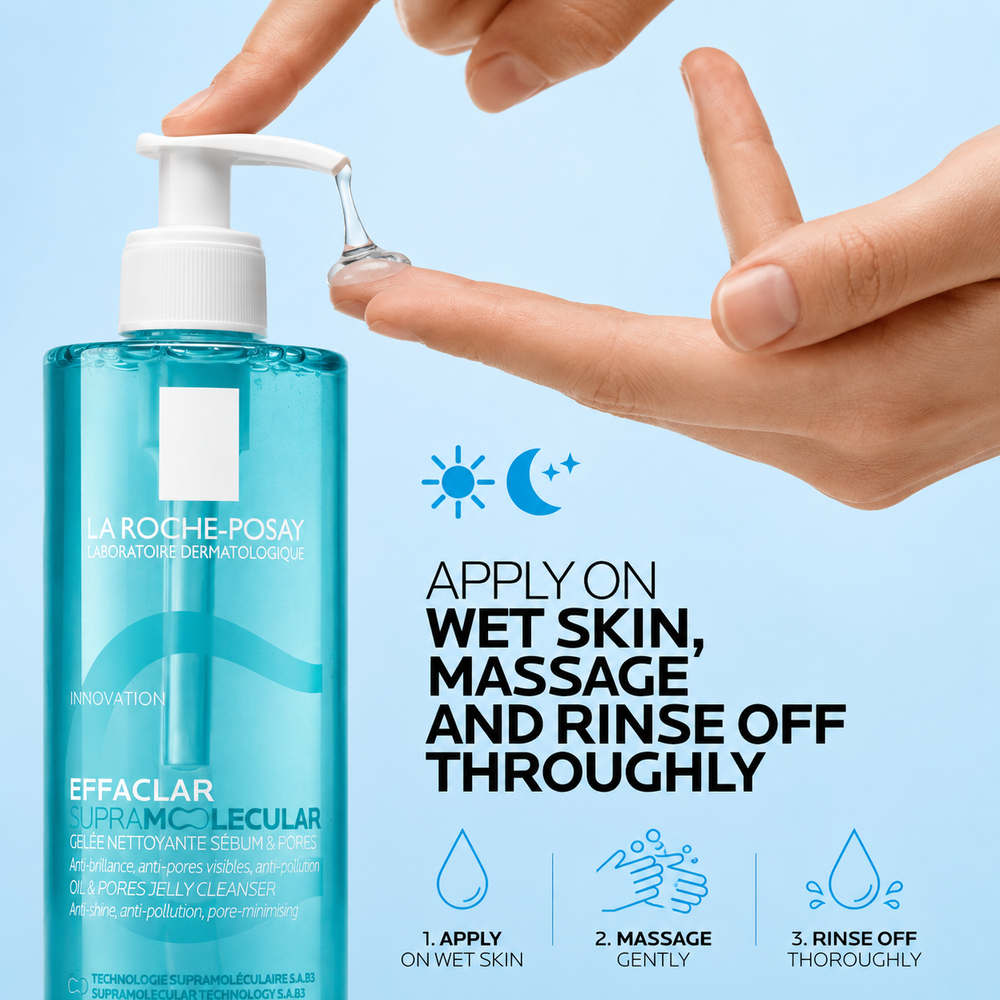 La Roche-Posay Effaclar Supramolecular Face Jelly Cleanser 400ml