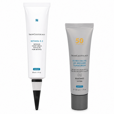 SkinCeuticals Retinol 0.3 30ml + SkinCeuticals Ultra Facial UV Defense SPF 50 30ml Bundle