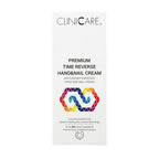 ClinicCare Premium Time Reverse Hand and Nail Cream retail box on white background